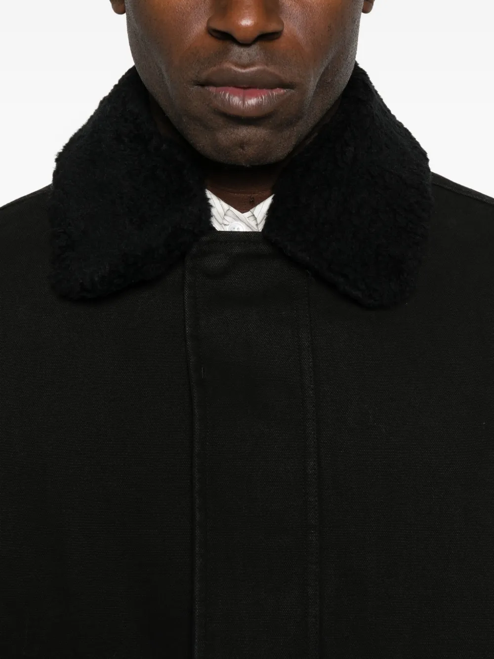 Fleece-Collar Bomber Jacket