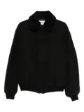 TONYWACK fleece-collar bomber jacket - Black