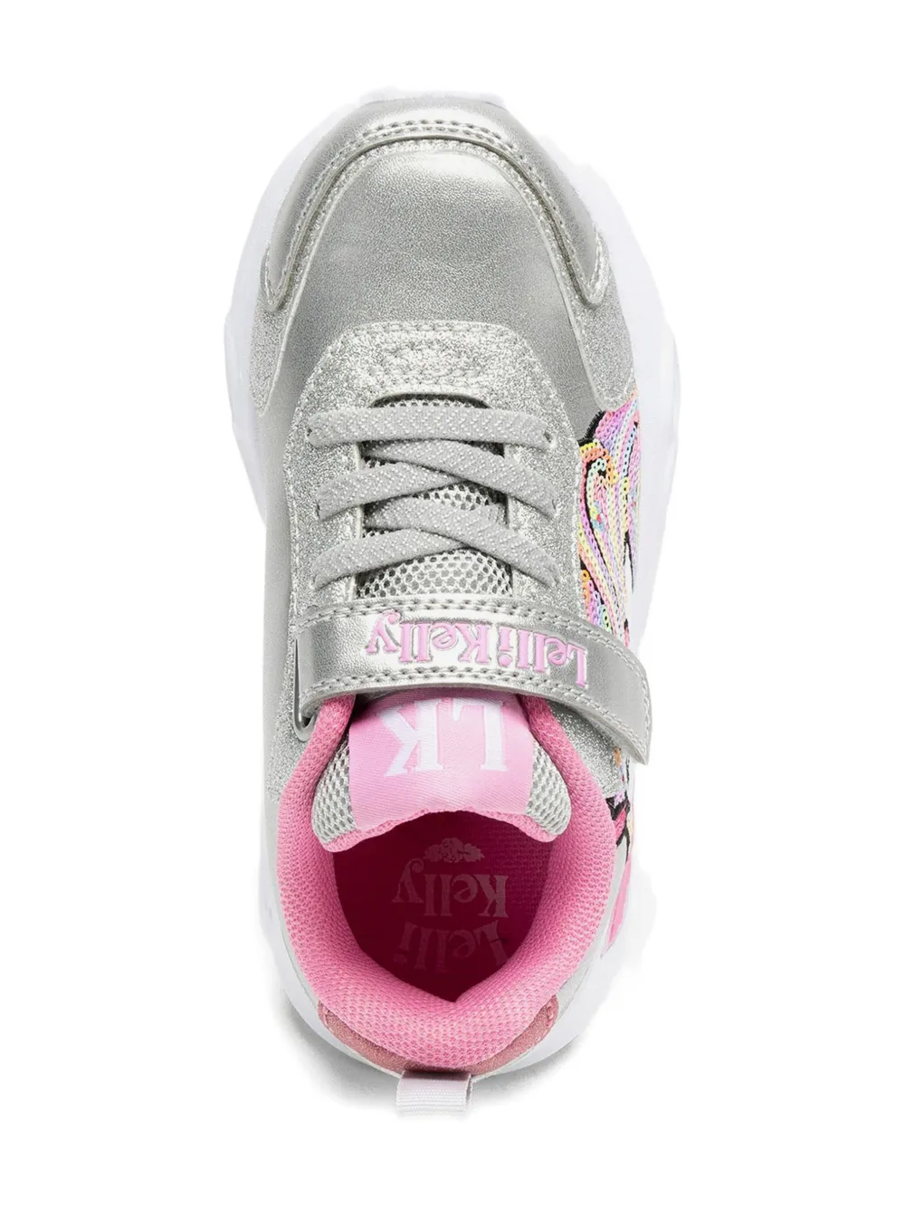 Lelli Kelly Christina Unicorn-embellished Sneakers In Silver