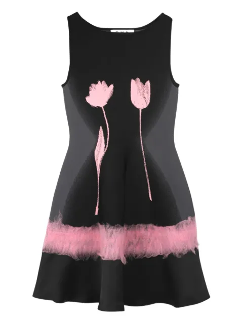 PH5 tulip-print peplum top