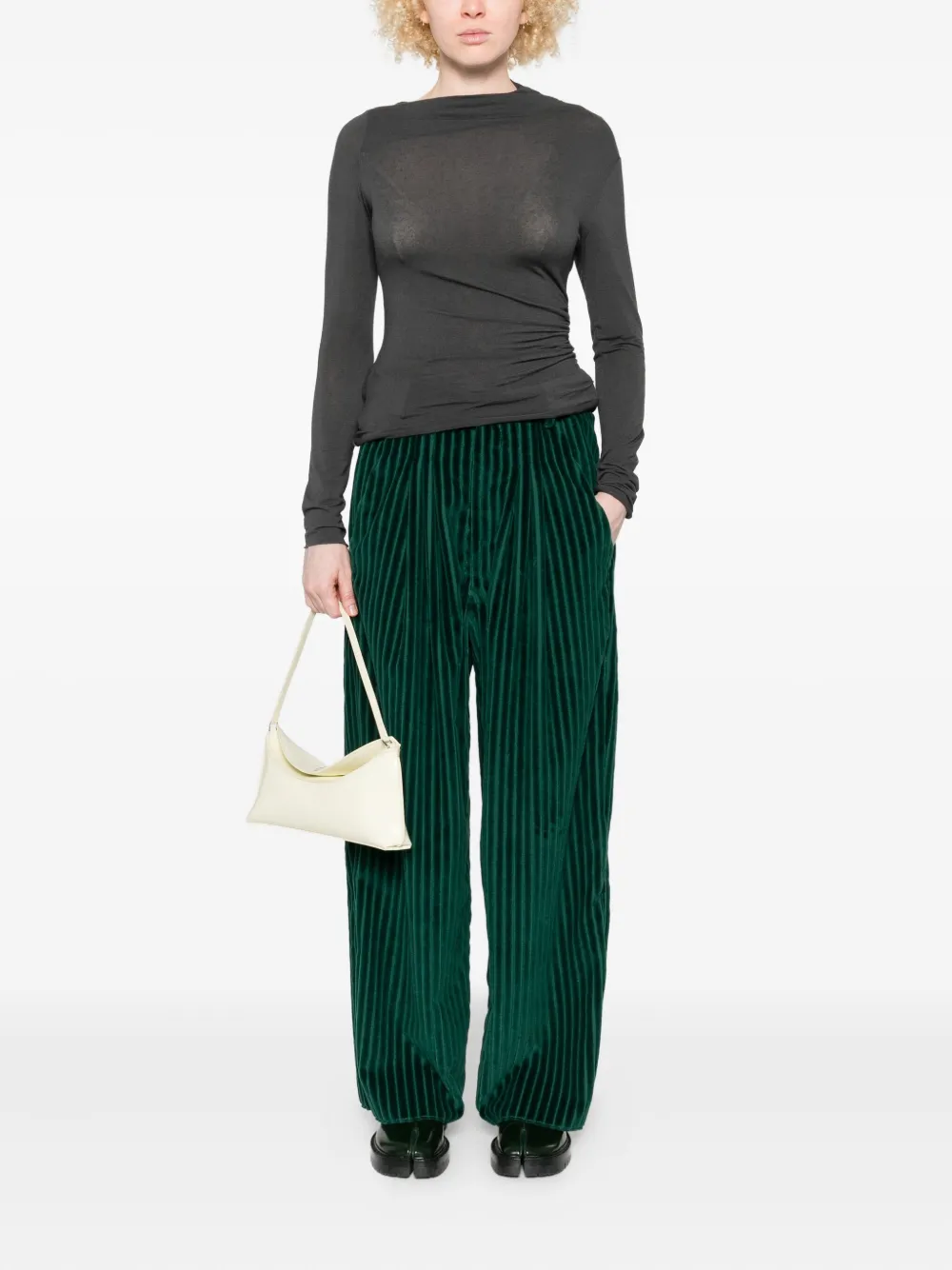 Niu draped side-ruching sweater | Knitted Sweaters | Image 2
