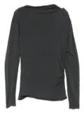 Niu draped side-ruching sweater - Grey
