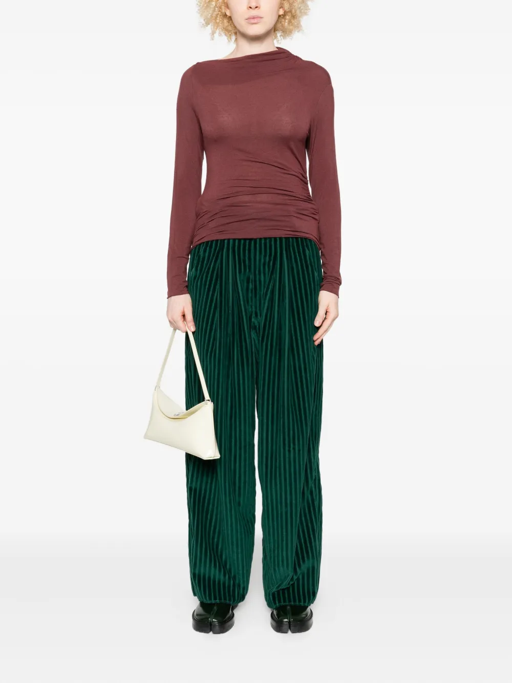 Niu draped-neckline sweater | Knitted Sweaters | Image 2