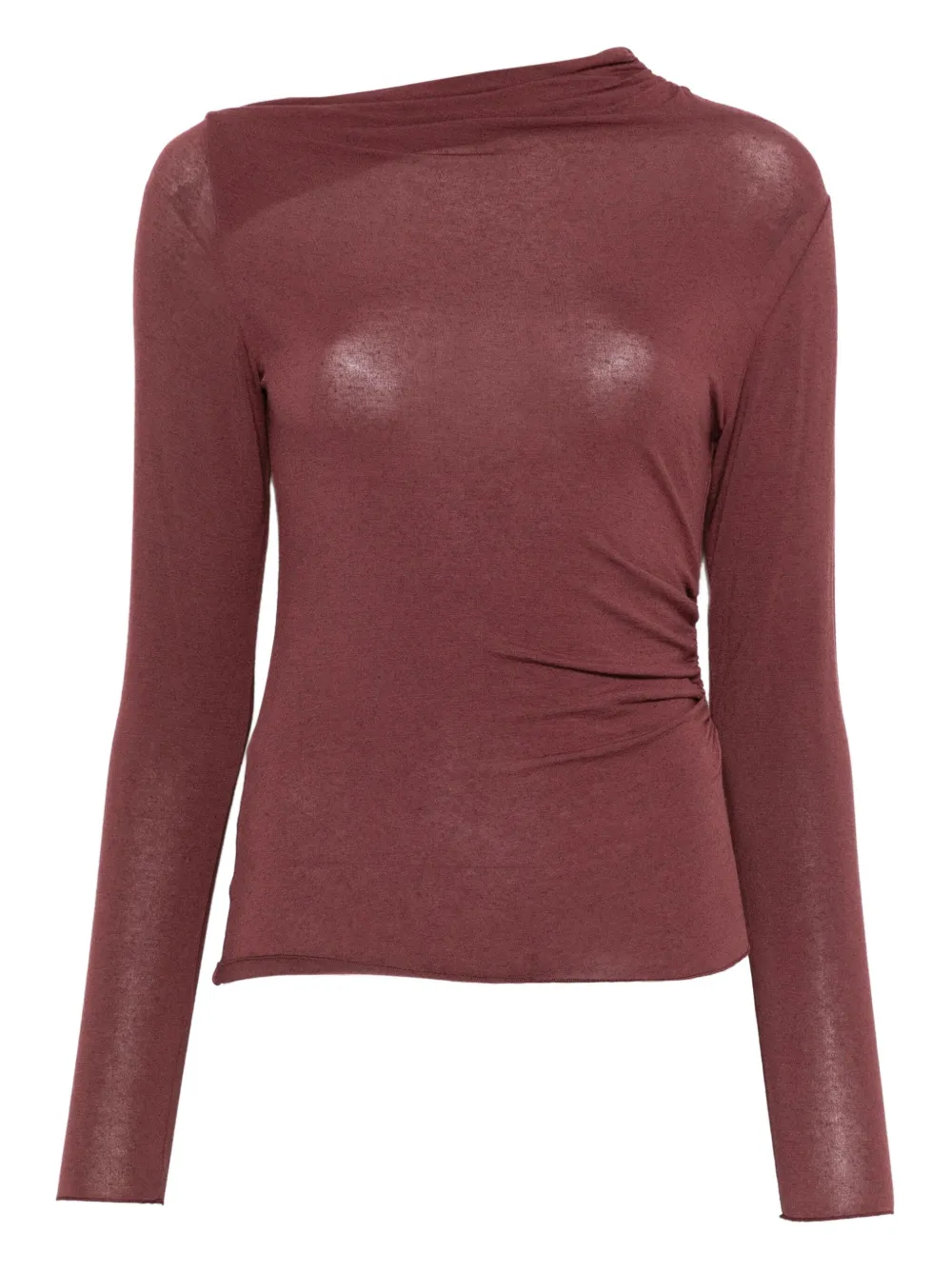Niu draped-neckline sweater | Red | Image 1