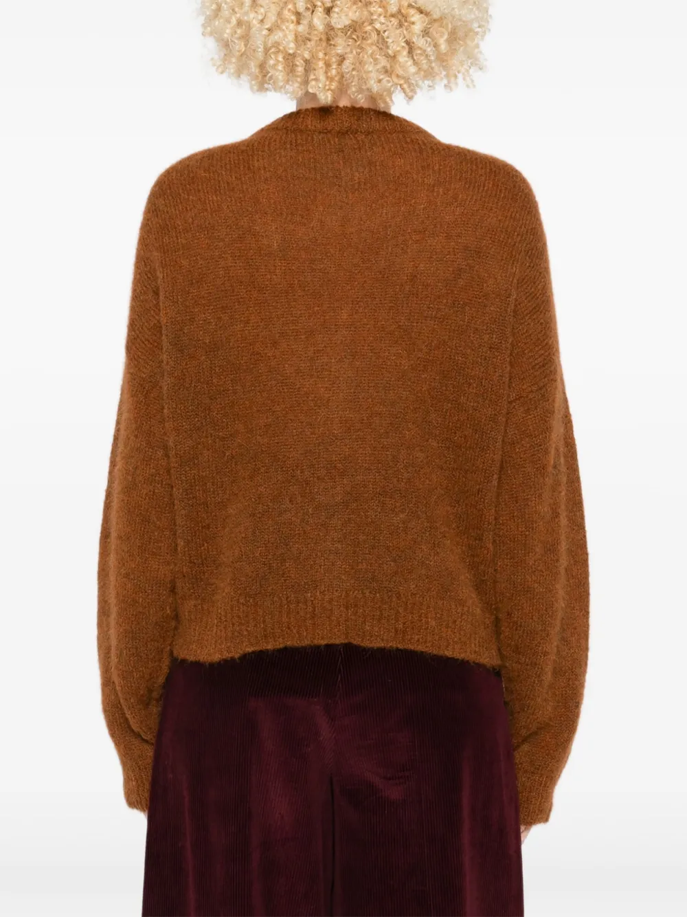 Niū Button-front Cardigan In Brown