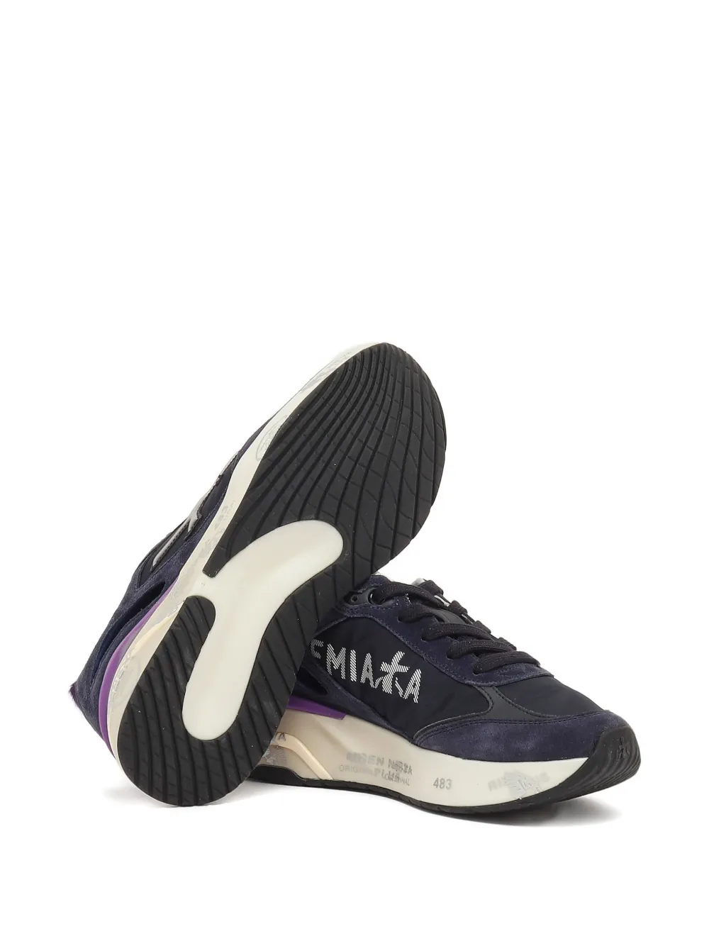 Premiata Moed 7794 Leather Sneakers In Blue