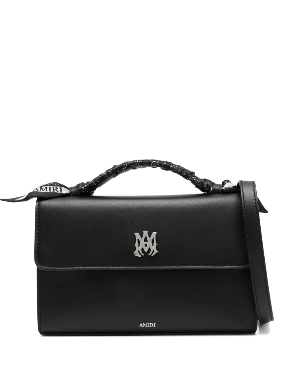 AMIRI logo-plaque leather tote bag | Black | Image 1