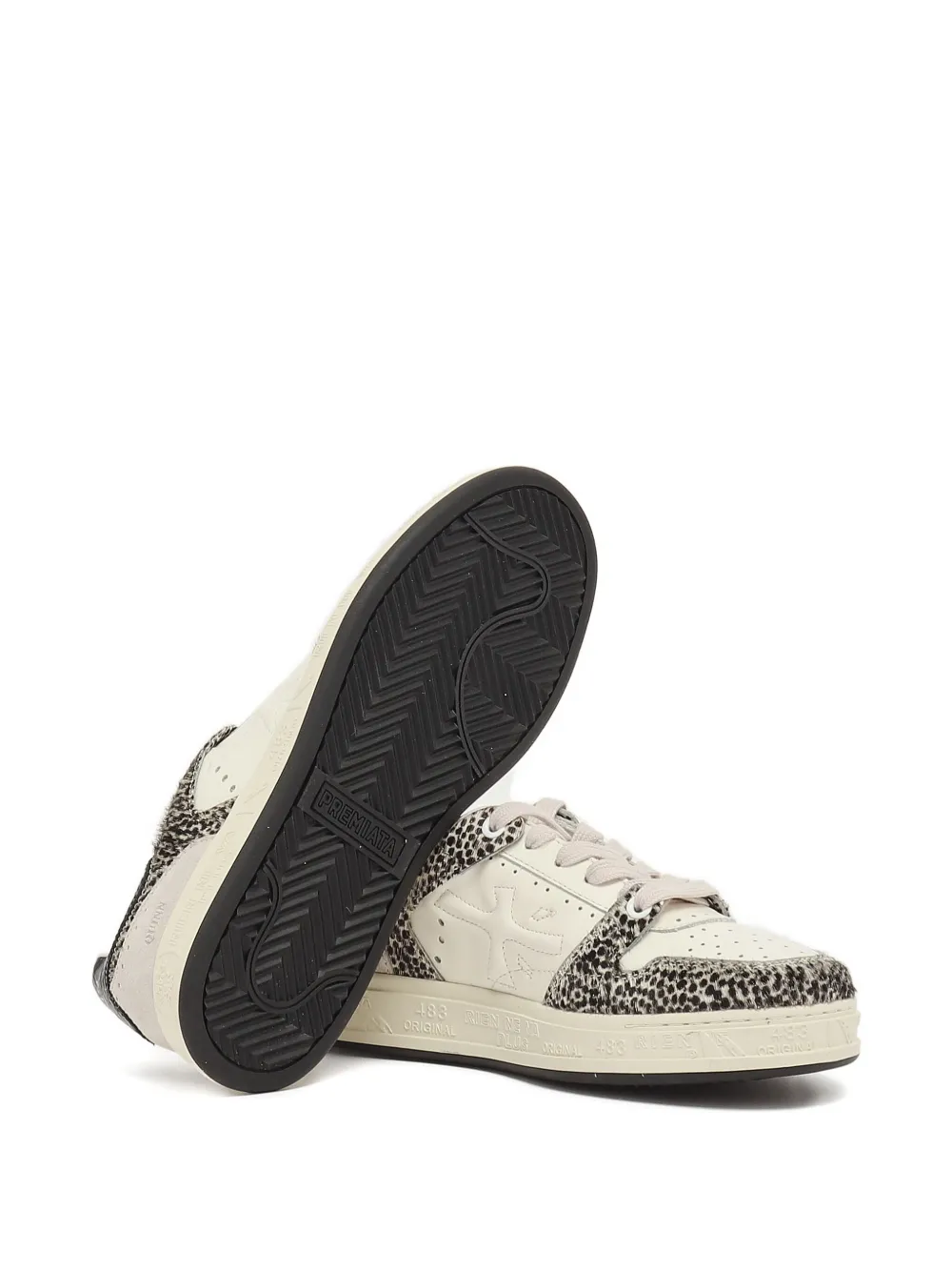 Premiata Quid 7655 sneakers met leren vlakken Wit