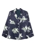 Olivia von Halle graphicprint pajamas - Blue