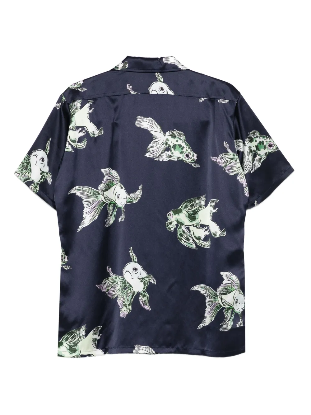 Olivia von Halle goldfish-print shirt | Pyjama Tops | Image 2