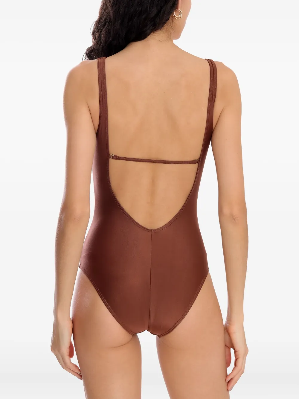 Lygia & Nanny Mirassol Low-back Swimsuit In Brown