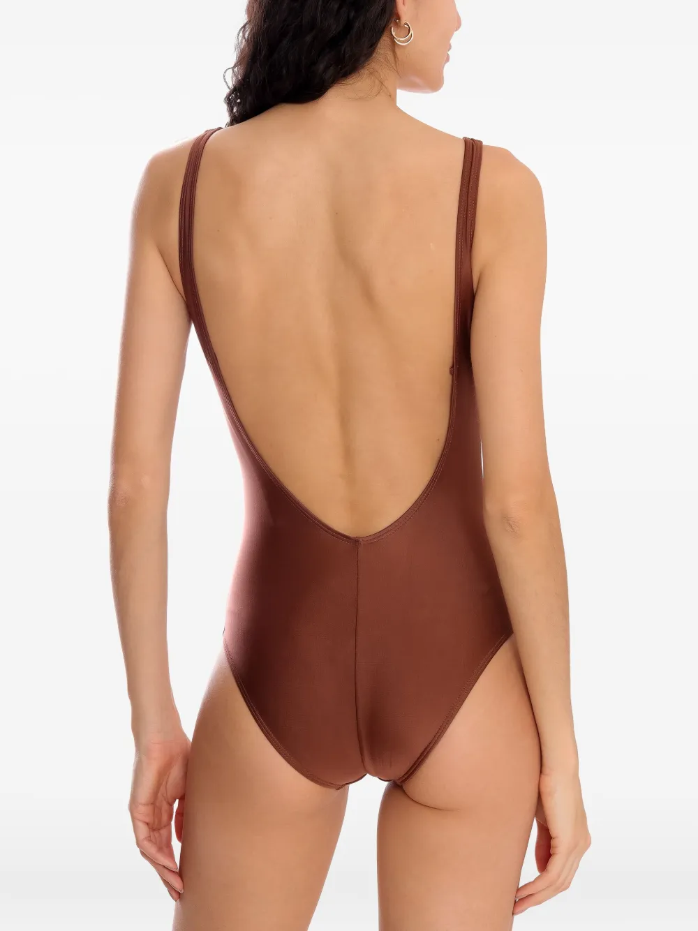 Lygia & Nanny Mirassol Low-back Swimsuit In Brown