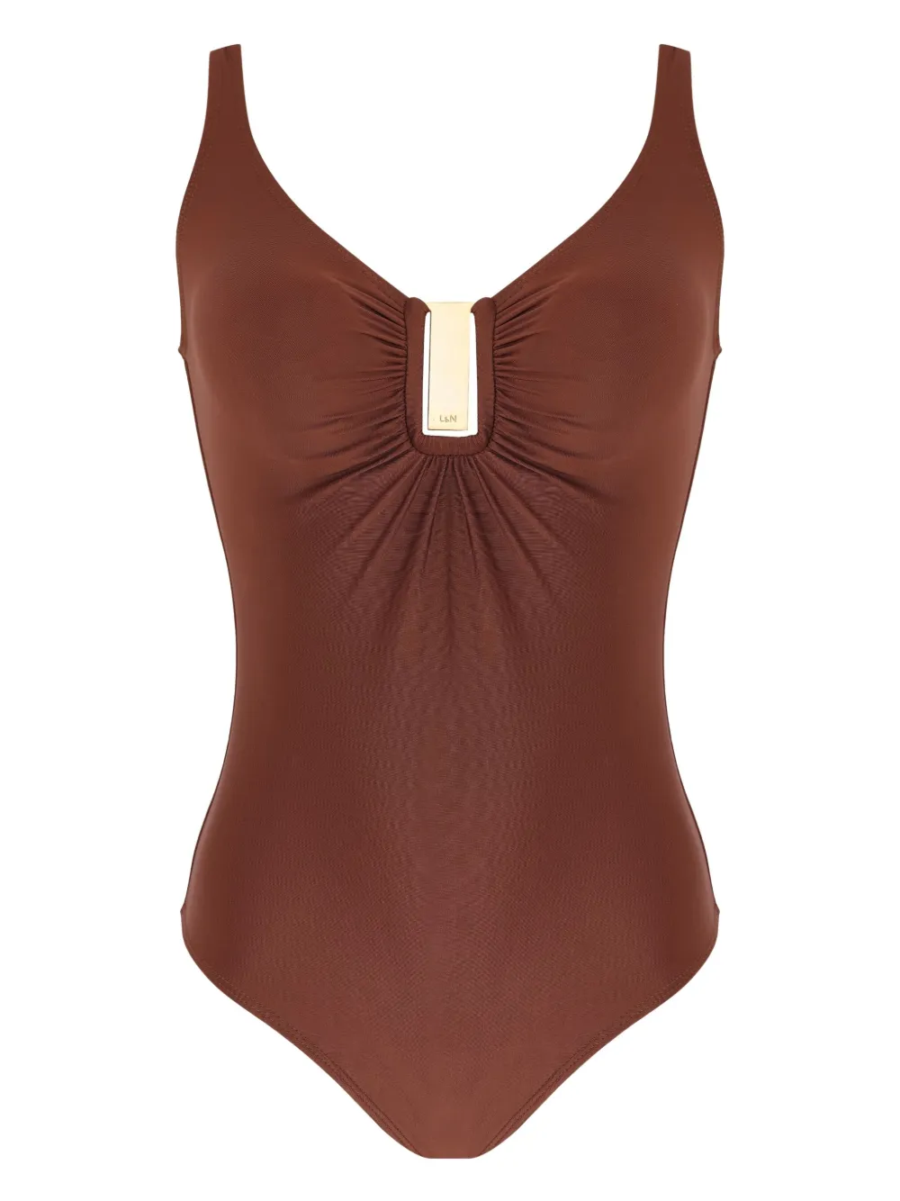 Lygia & Nanny Mirassol Low-back Swimsuit In Brown
