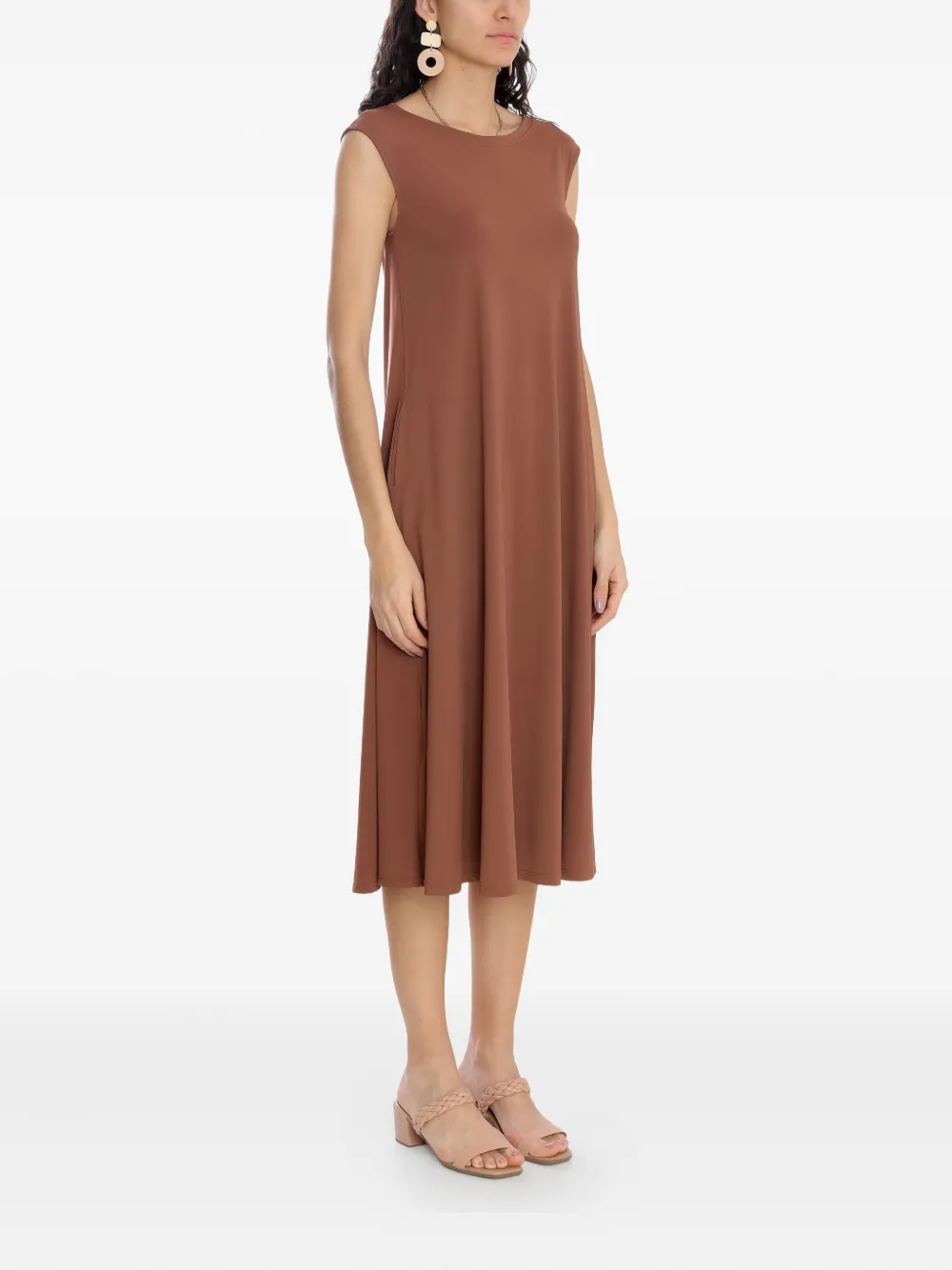 Lygia & Nanny Tiê Dress In Brown