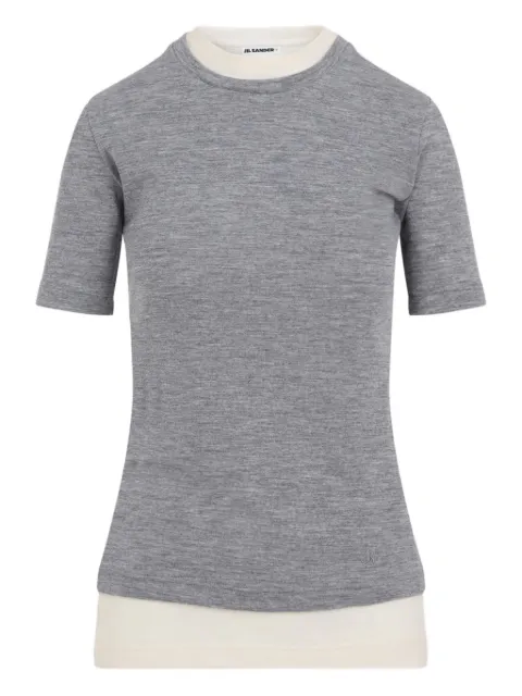 JIL SANDER+ layered short-sleeved T-shirt