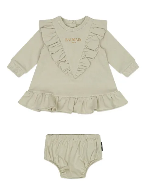 Balmain Kids ruffled dress set