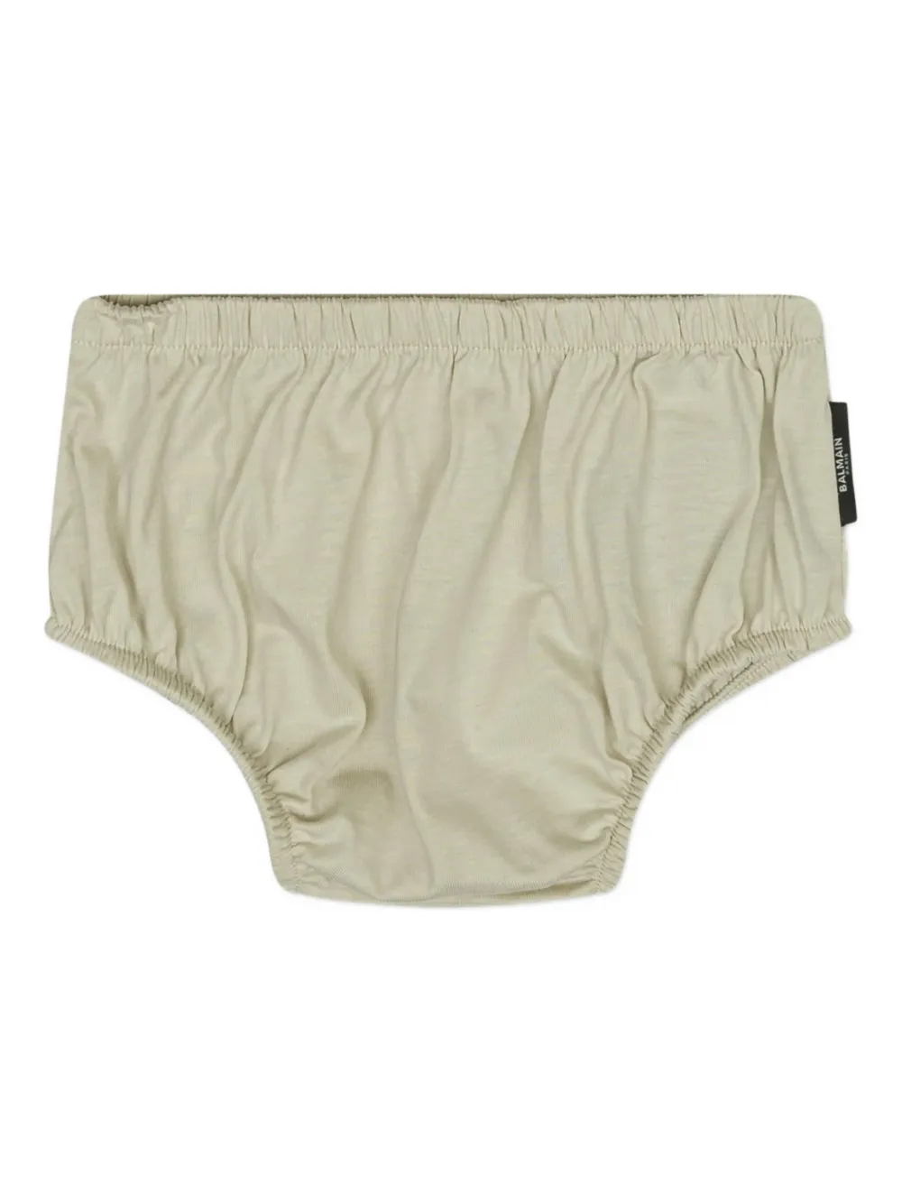 Balmain Ruffled Dress Set In Green