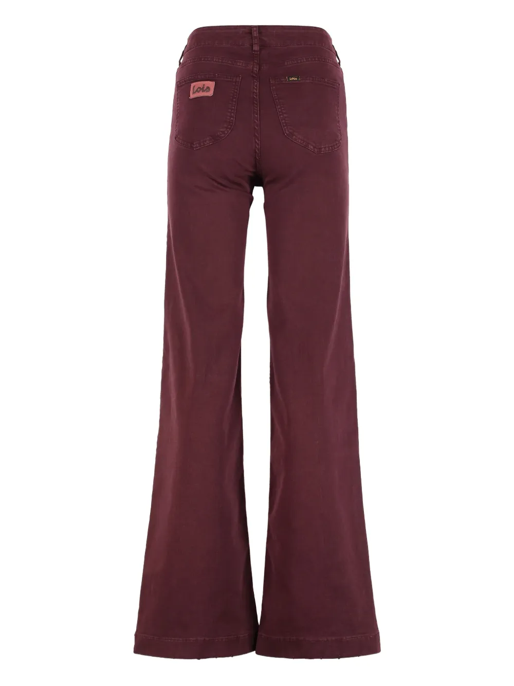 LOIS JEANS buttoned straight-leg jeans - Rood