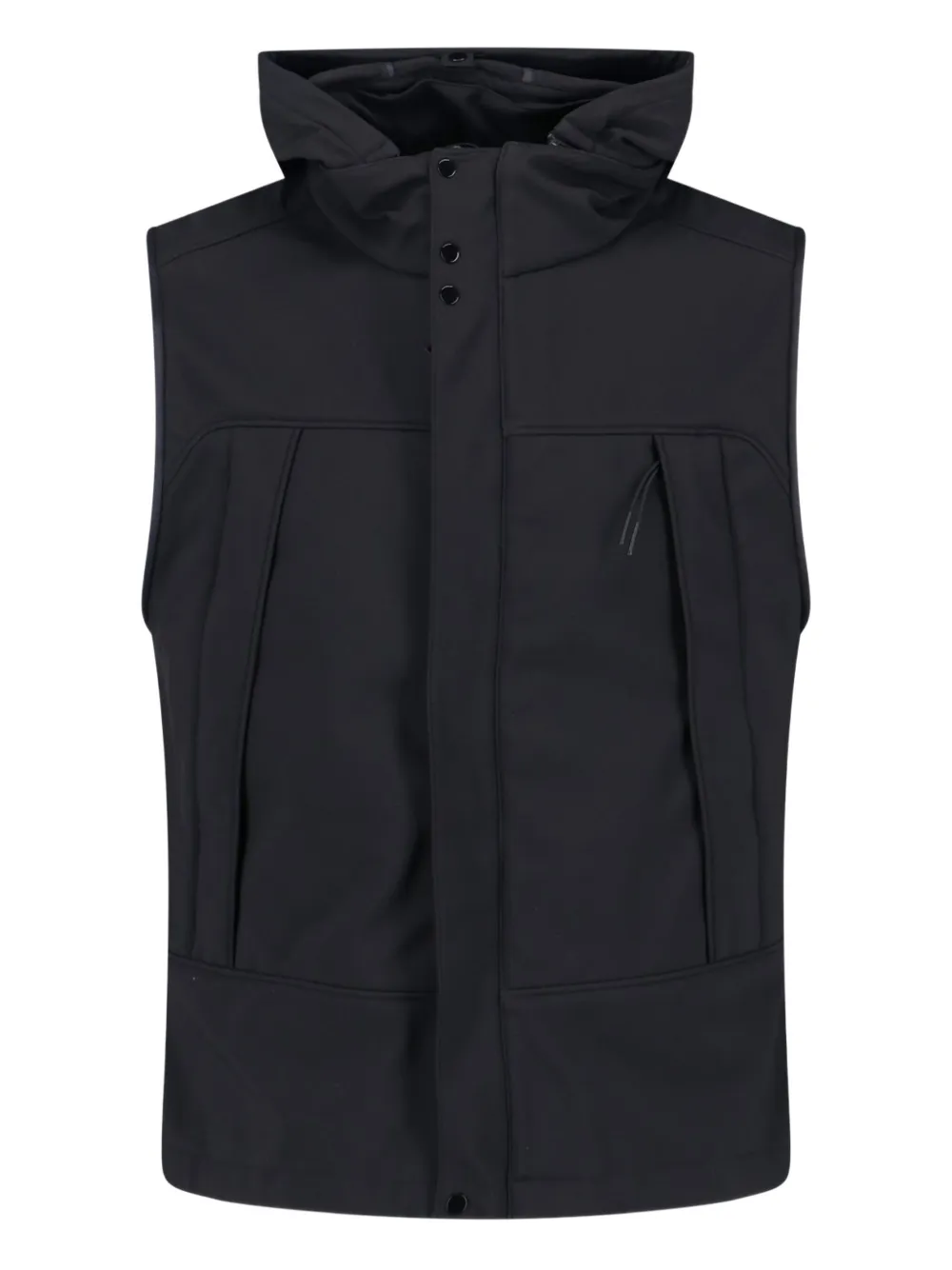 C.P. Company goggle-details sleeveless gilet | Black | Image 1