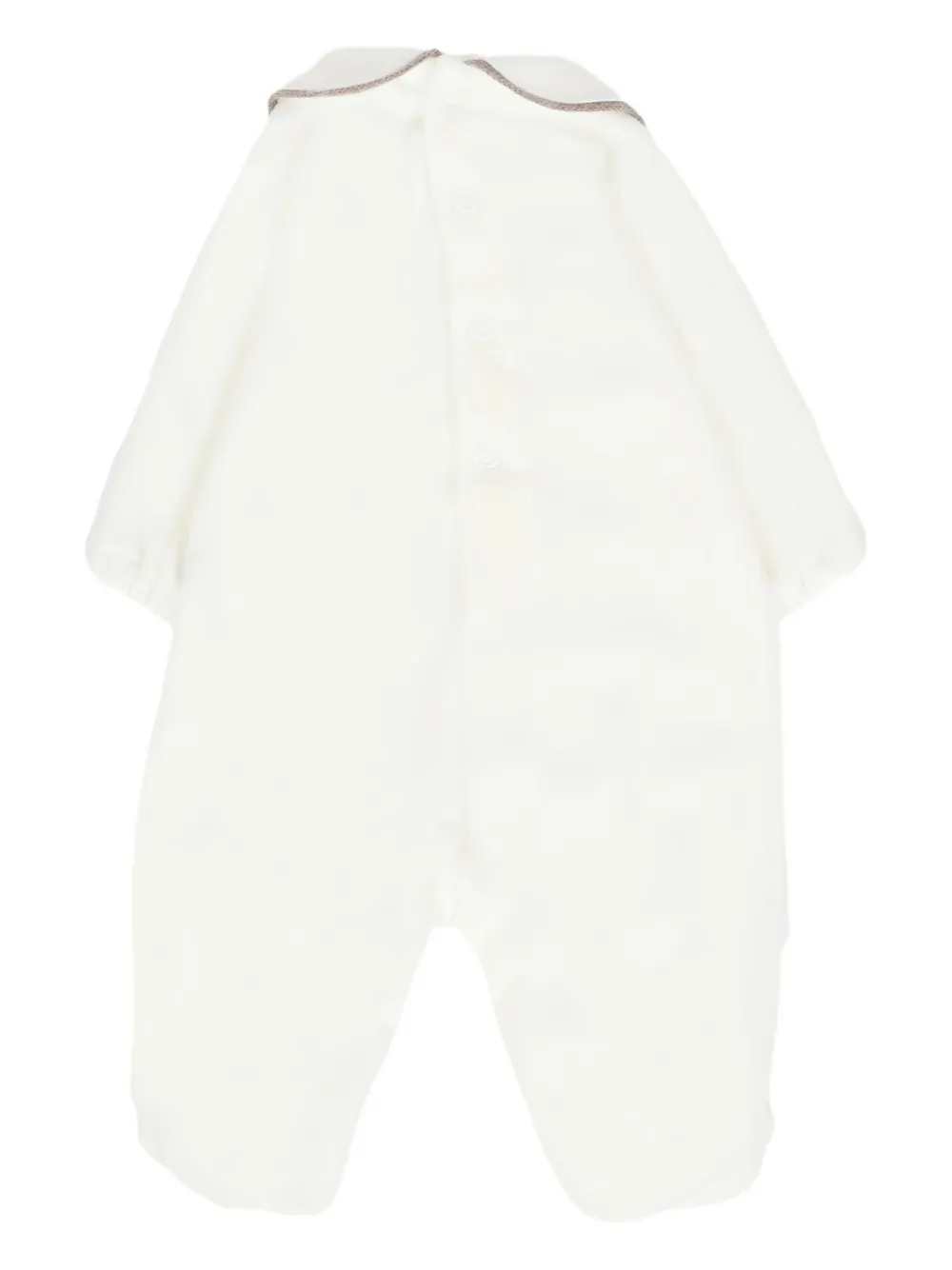 Little Bear embroidered-collar long-sleeves babygrow | Babygrow Sets | Image 2
