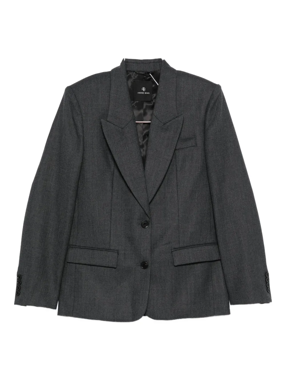 Anine Bing Ross Blazer In Gray