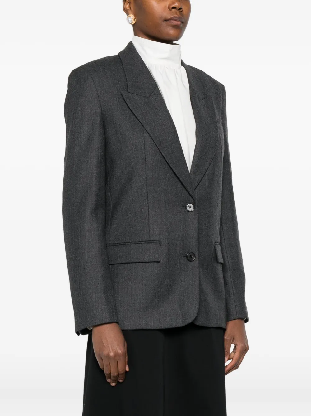 Anine Bing Ross Blazer In Gray