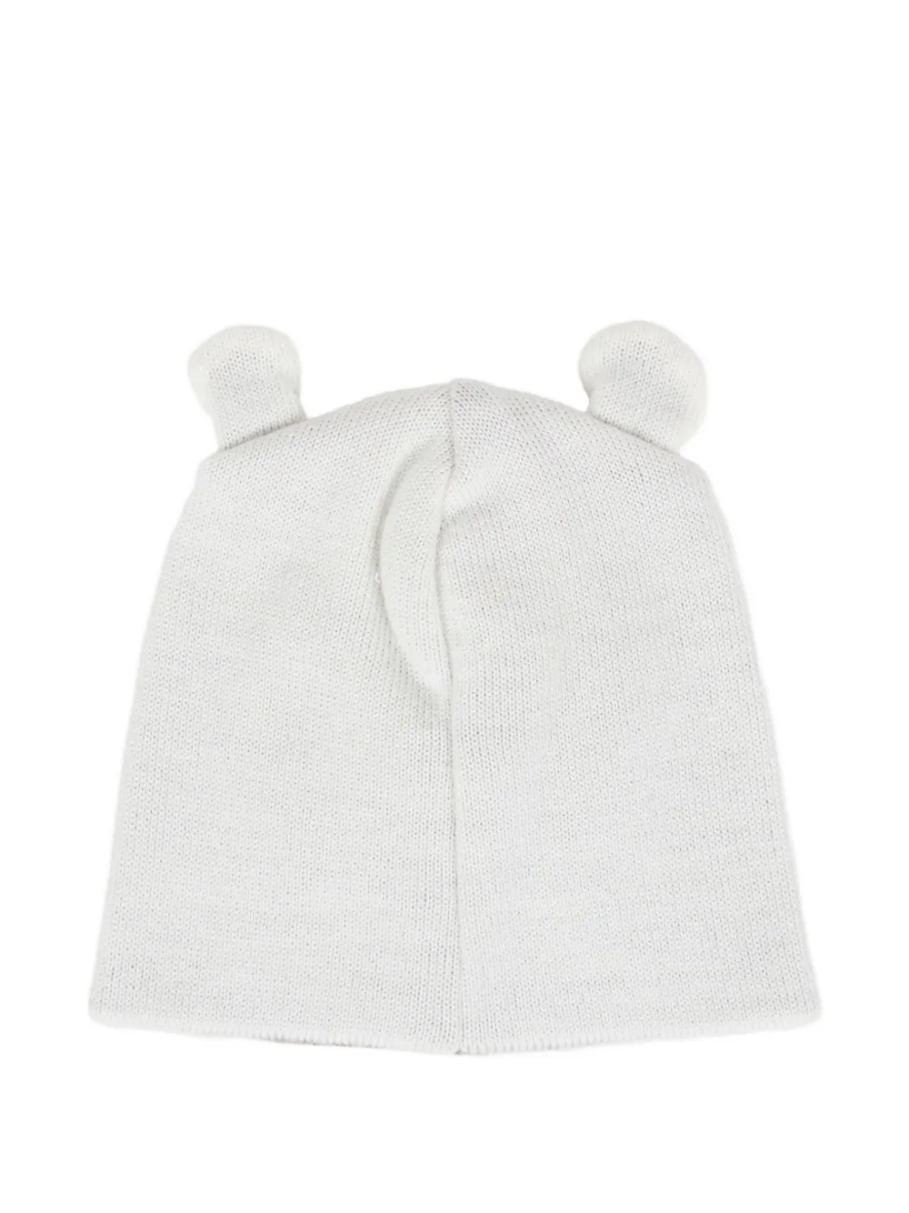 Little Bear bear-ear wool beanie - Beige