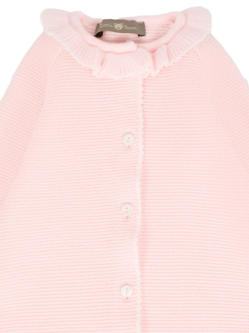 Little Bear Wollen romper met ruches Roze