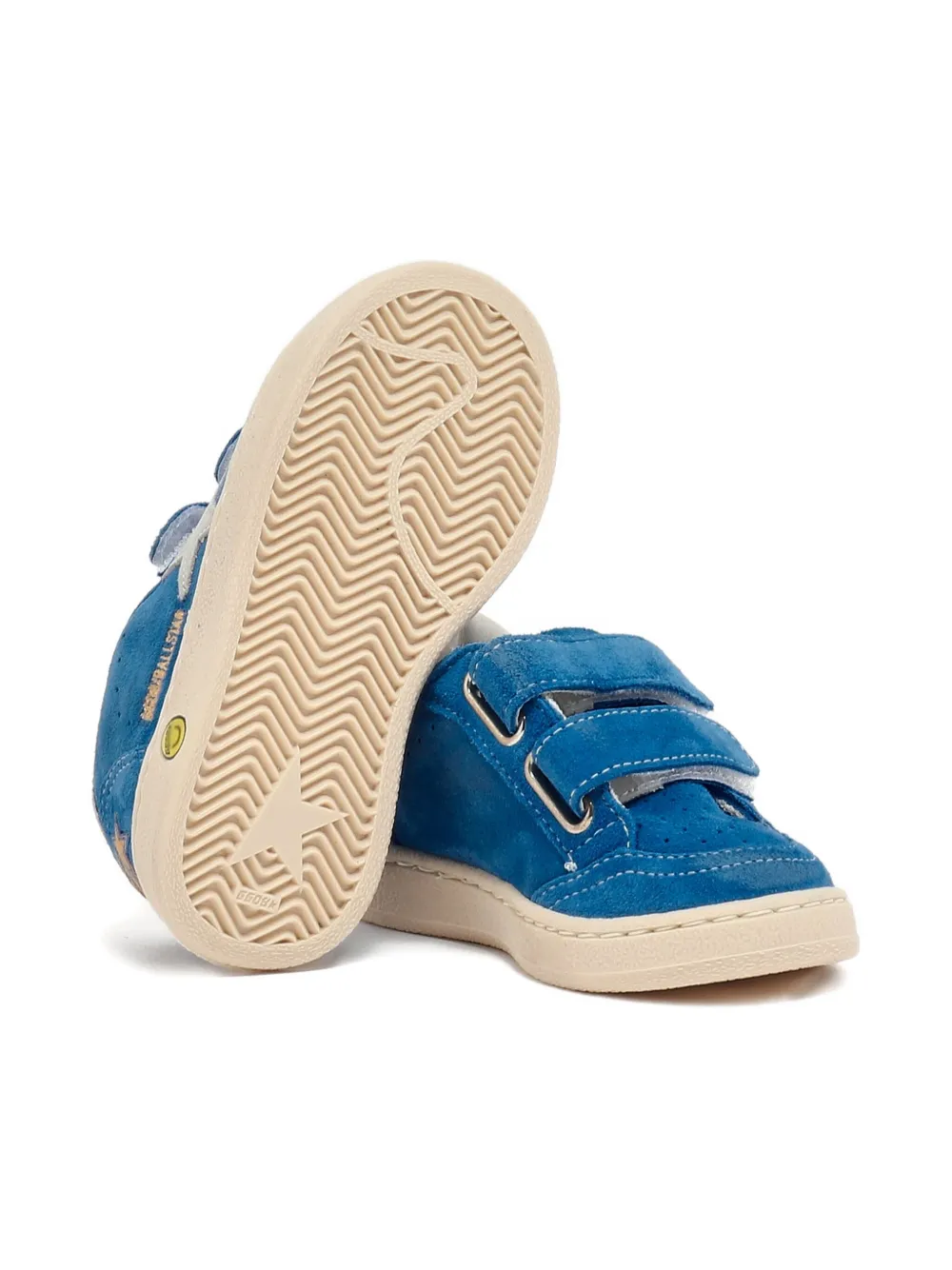 Golden Goose Kids Ball Star touch-strap sneakers Blue