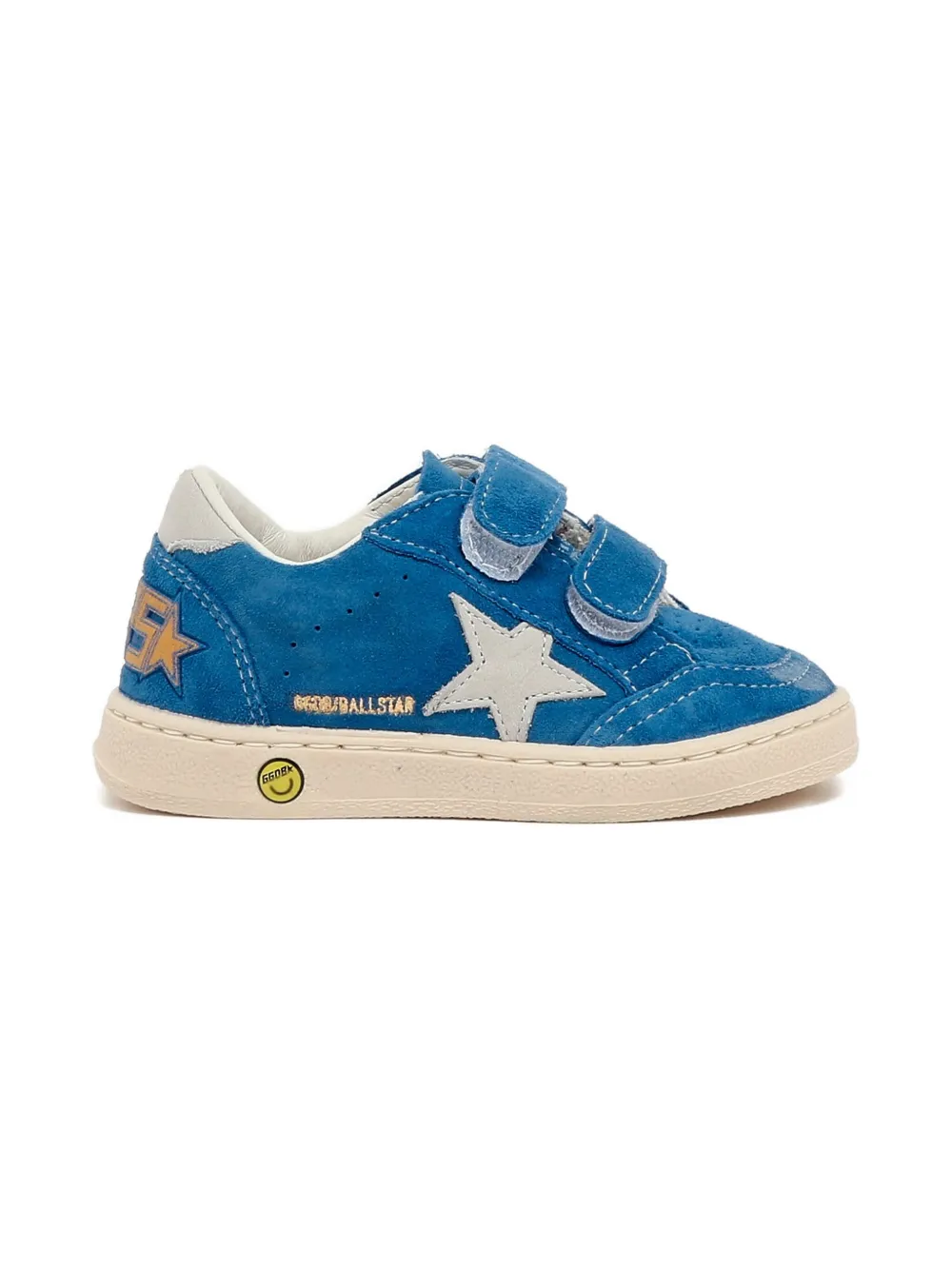 Golden Goose Kids Ball Star touch-strap sneakers Blue