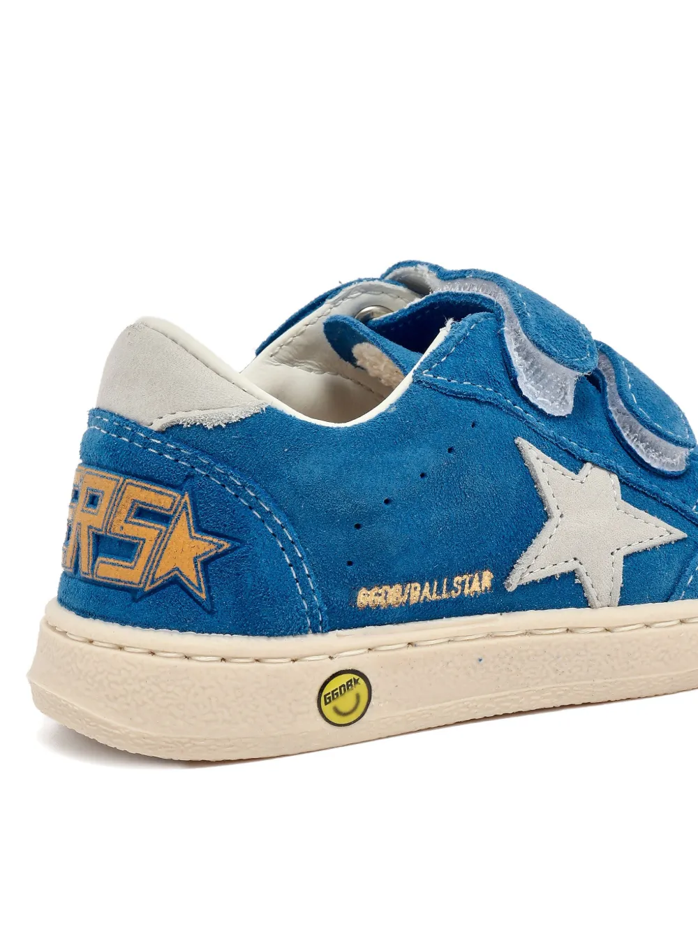 Golden Goose Kids Ball Star touch-strap sneakers Blue