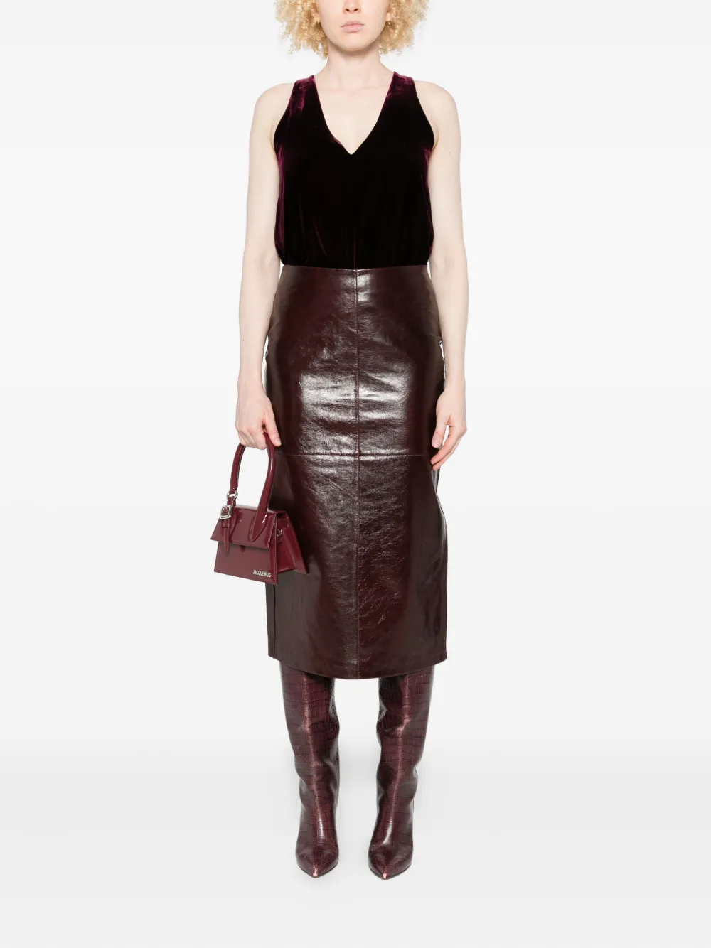 Forte Forte velvet V-neck top | Vests & Tank Tops | Image 2