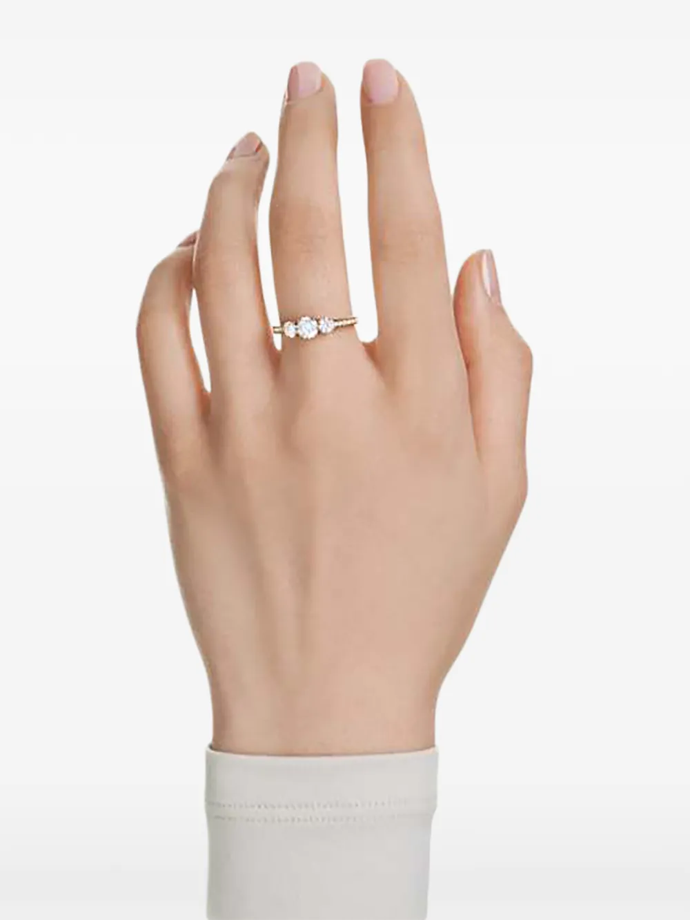 Swarovski Ring verfraaid met kristallen - Goud