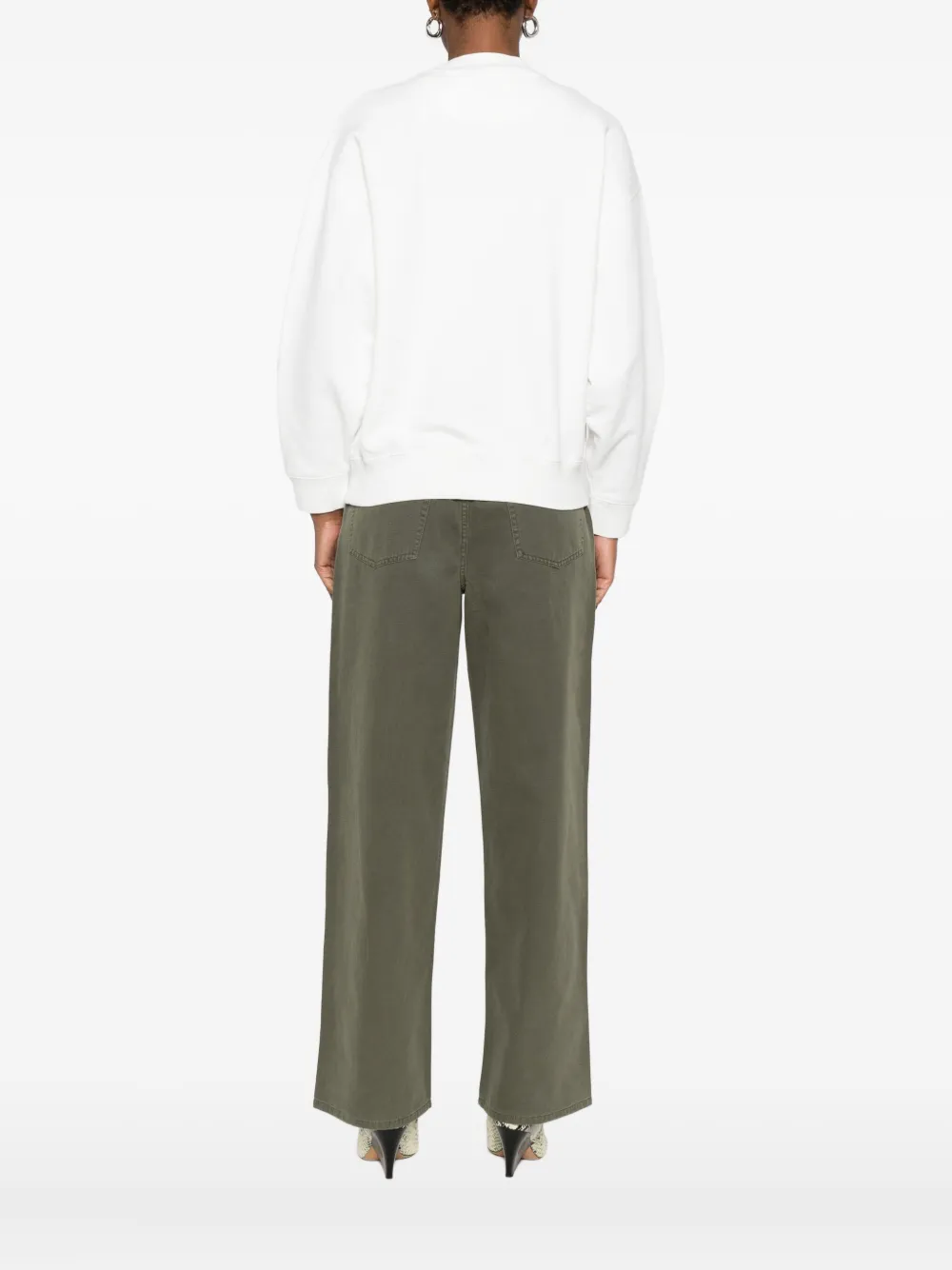 Anine Bing Jaci Sweatshirt Los Angeles In White