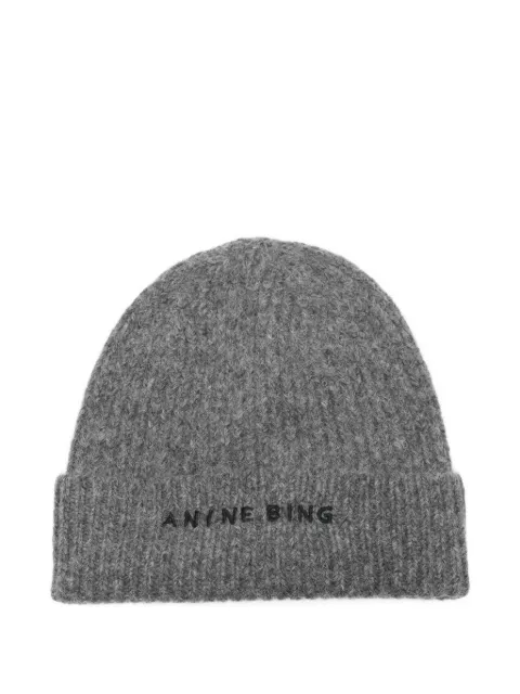 ANINE BING Gerippte Beanie