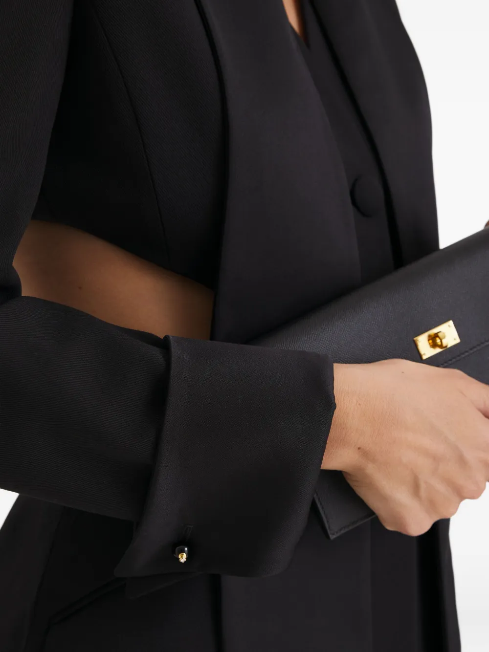 Il Volo Onyx Cut-out Blazer In Black