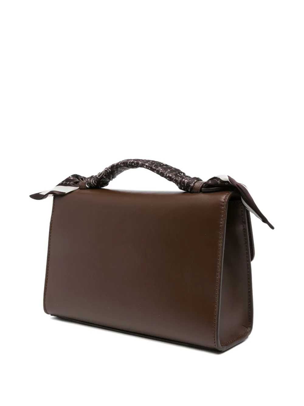 AMIRI Shopper met logoplakkaat en gevlochten handvat Bruin