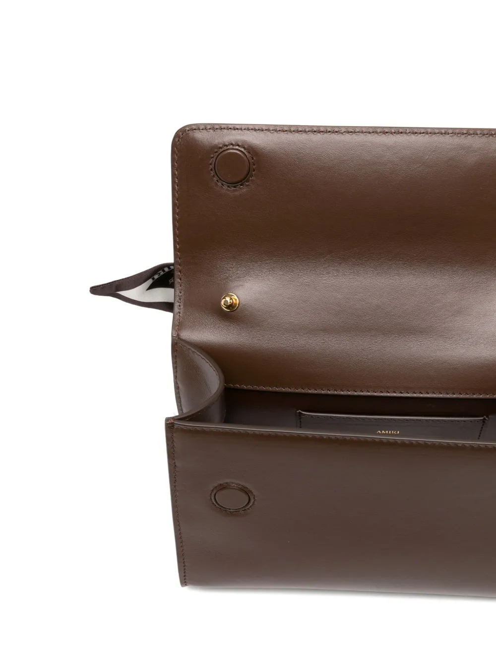 AMIRI Shopper met logoplakkaat en gevlochten handvat Bruin