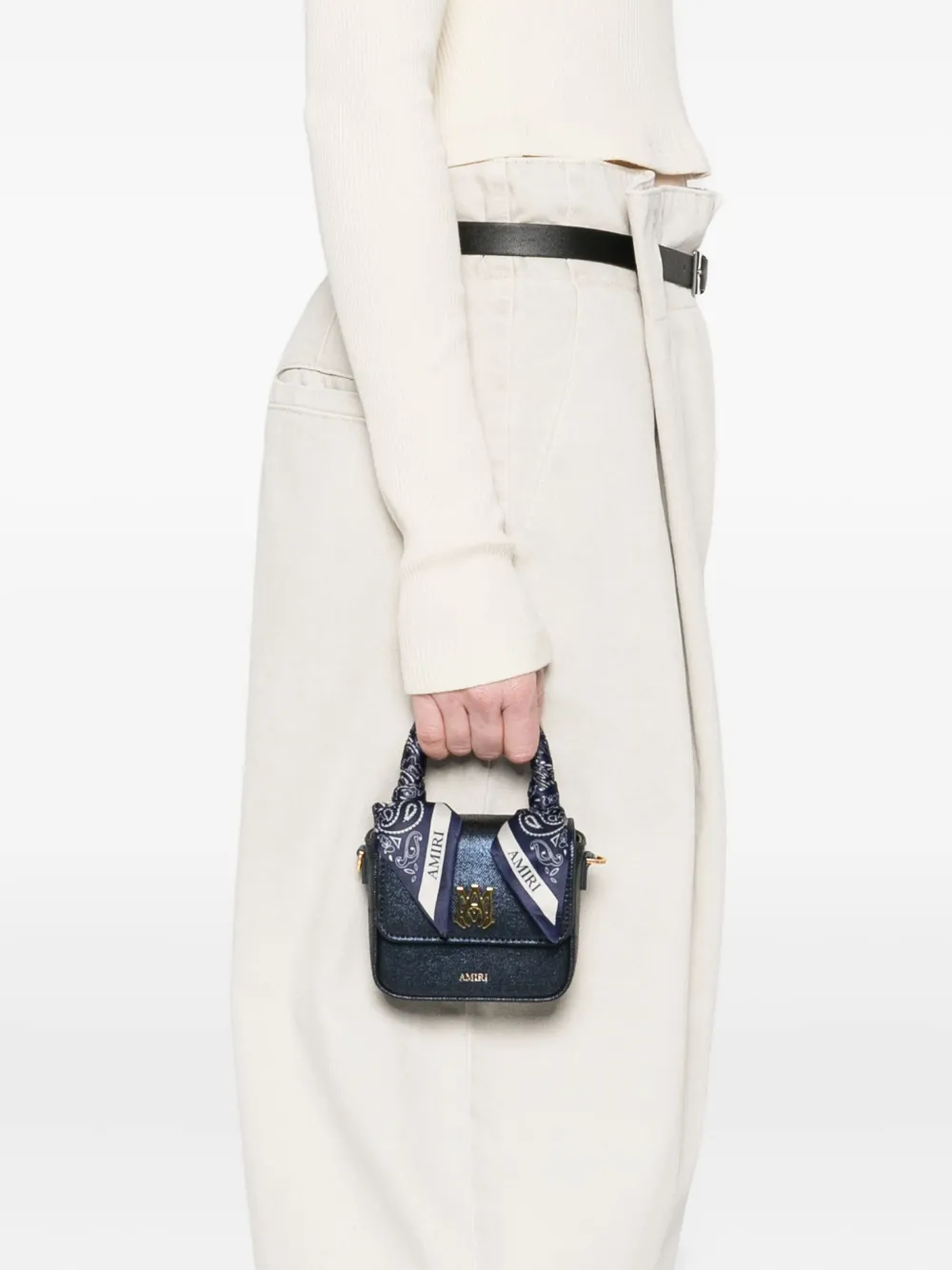 AMIRI Shopper met sjaalhandgreep - Blauw