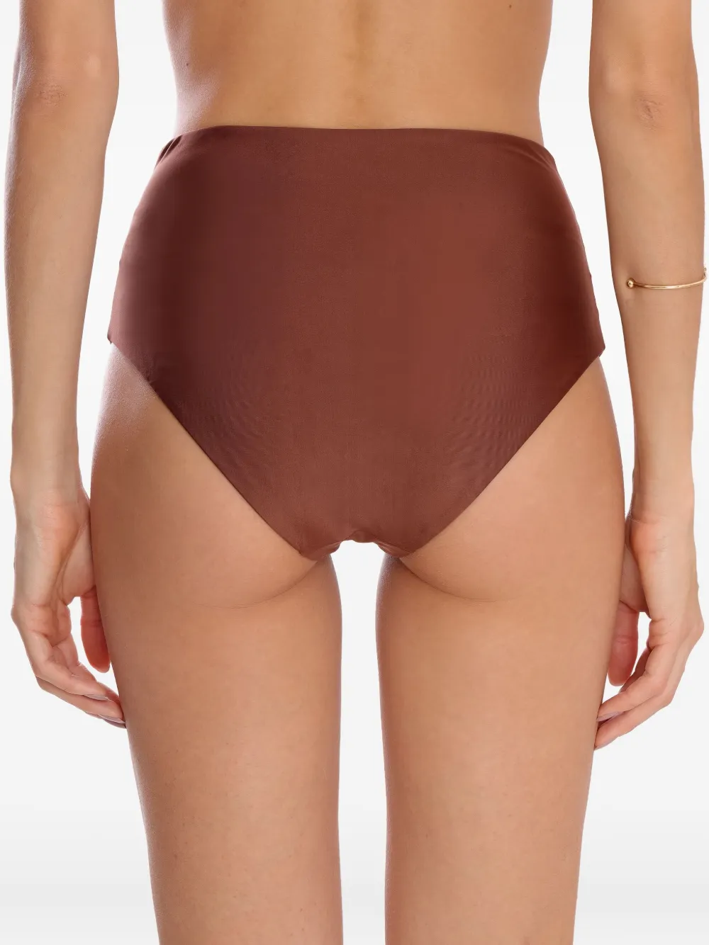 Lygia & Nanny High-waisted Swimsuit Bottoms In Brown