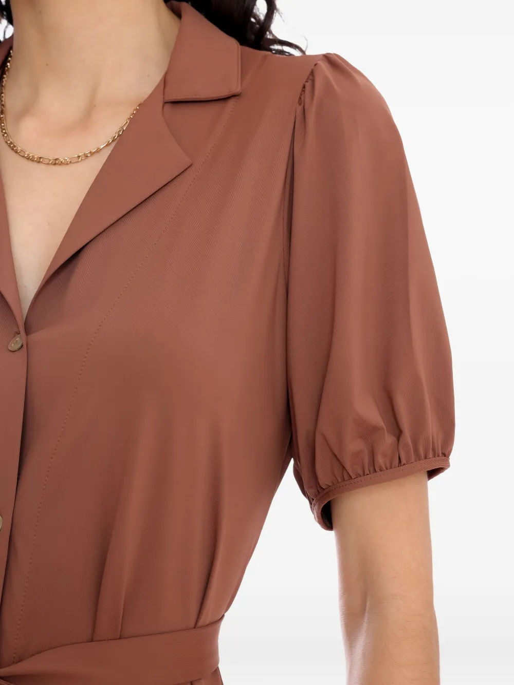 Lygia & Nanny Jurk met ceintuur Bruin