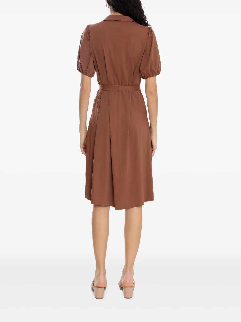 Lygia & Nanny Jurk met ceintuur Bruin