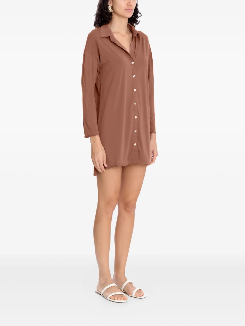 Lygia & Nanny Meline blousejurk Bruin