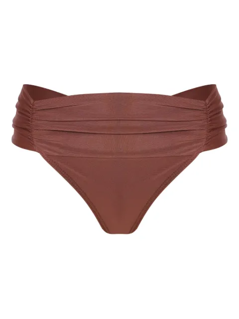 Lygia & Nanny Jasper ruched high-waisted bikini bottoms