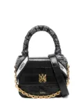 AMIRI crocodile-effect satchel - Black