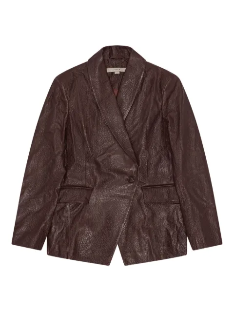REMAIN welt-pockets leather blazer