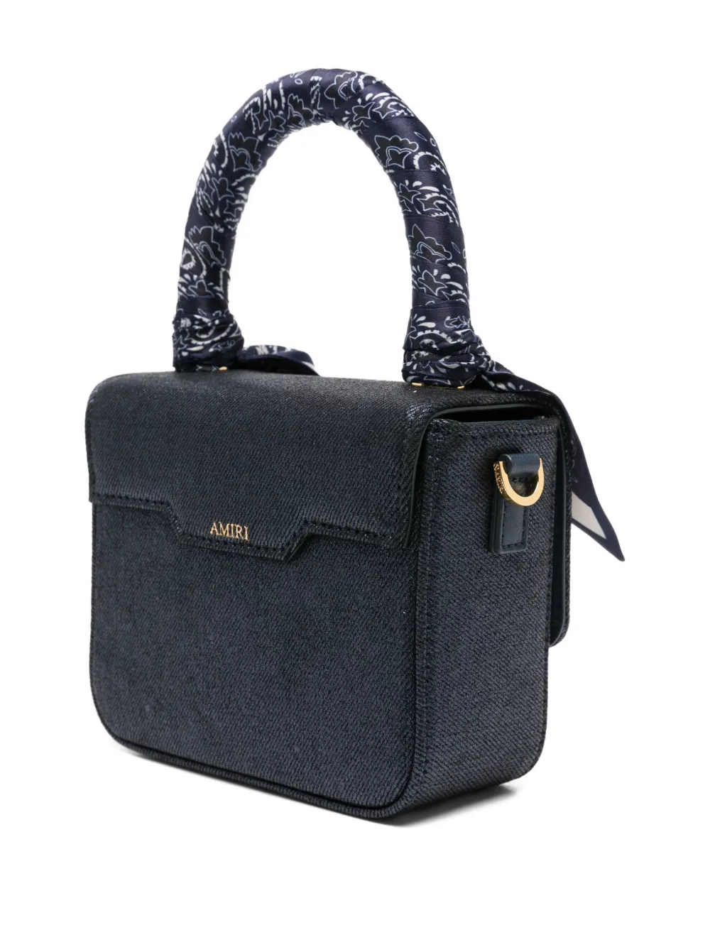 Amiri Scarf-handle Tote Bag In Blue