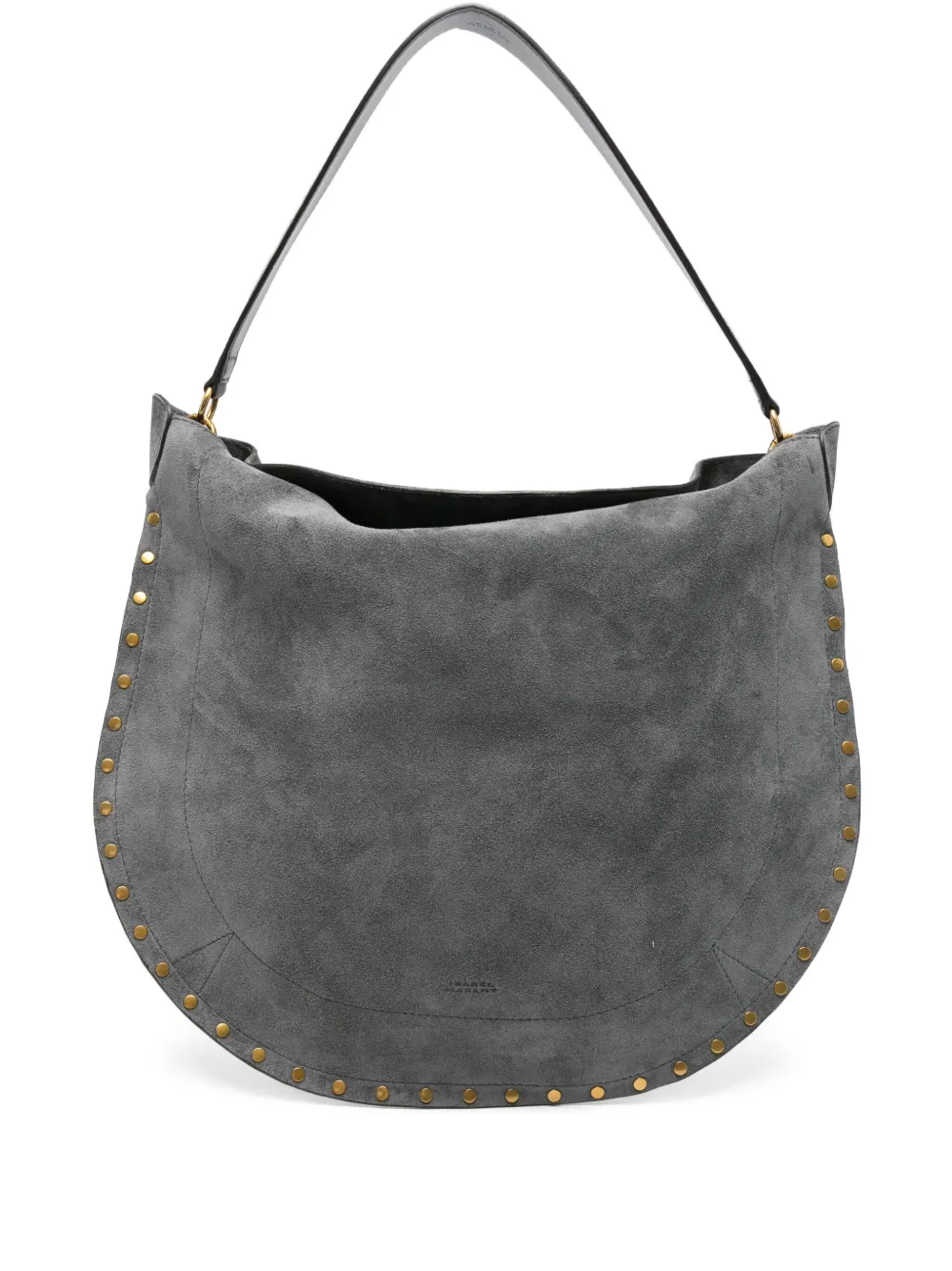 ISABEL MARANT Oskan studded suede shoulder bag | Grey | Image 1