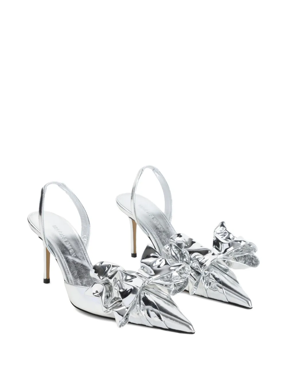 MACH & MACH bow-embellished slingback pumps Grey