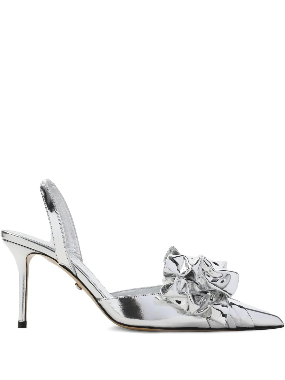 MACH & MACH bow-embellished slingback pumps Grey